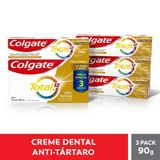 Creme Dental Colgate Total 12 Anti-tártaro 90g- 3 Unidades
