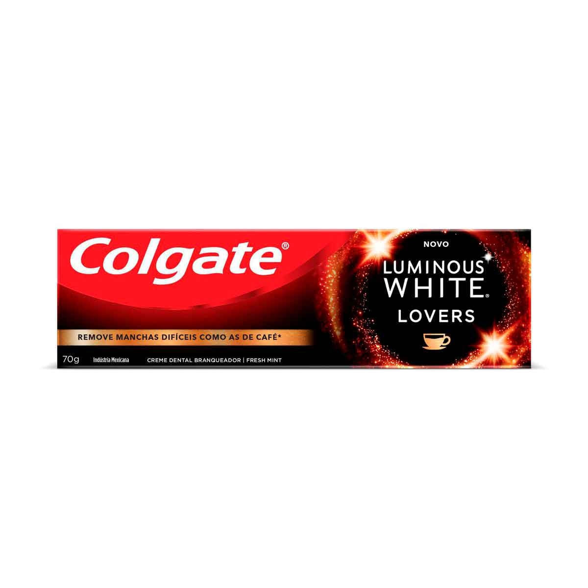 Creme Dental Colgate Luminous White Lovers Manchas De Café 70g