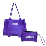 Bolsa Sacola Feminino Silicone Praia Necessaire Prático Summer Espaçosa