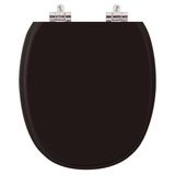 Assento Sanitario Poliester Soft Close Ascot Preto Para Vaso Ideal Standard