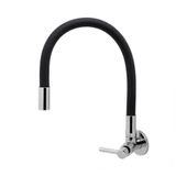 Torneira Cozinha Parede Flexível Gourmet Colorida 1/4v Preta
