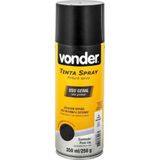 Tinta Spray Acrílica Preto Brilhante 350ml/250g Vonder