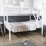 Beliche Com Cama Casal Premium Madeira Maciça Branco Megamobilia