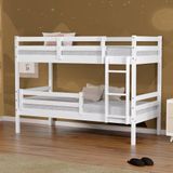 Beliche Infantil Dreams Com Grade De Proteção Madeira Maciça Branco Megamobilia
