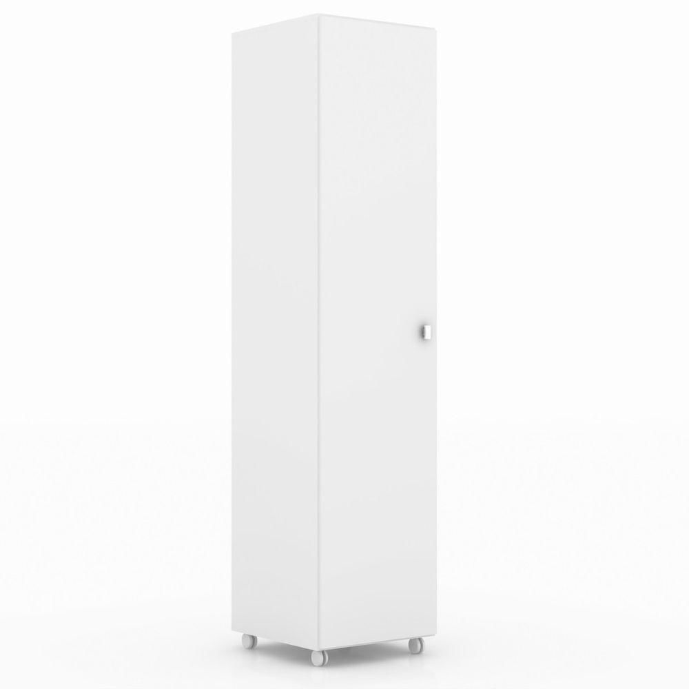 Armário Multiuso Para Lavanderia 45x190cm Branco Tecno Mobili