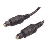 Cabo Fibra Otica Para Audio 4mm Toslink/ Toslink 3mts Preto