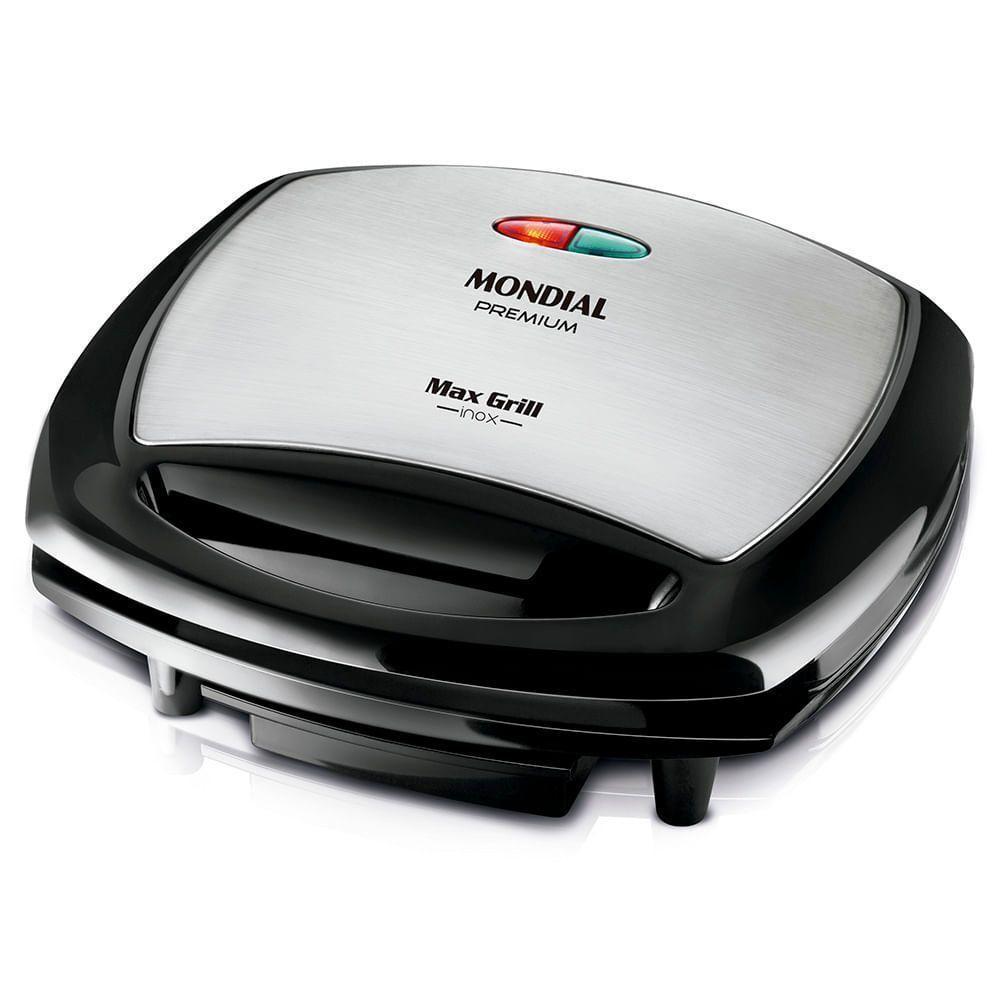 Max Grill Mondial G-07 Grill-220v-preto/inox