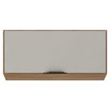 Armário Aéreo Para Cozinha Firenze 1 Porta Amêndola Touch Nude Prime Tx - Demóbile