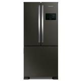 Refrigerador Brastemp French Door 554l Inverse Black Inox Bro85aebna 220v