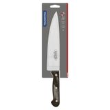 Faca Chef Tramontina Polywood Com Lamina Em Aço Inox E Cabo De Madeira Castanho 8&quot;