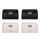 4xiron Bread Box Retro Bread Bin Basket Armazenamento De Bolo