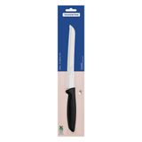 Faca Para Pão Tramontina Plenus Com Lamina Em Aço Inox E Cabo De Polipropileno Preto 8&quot;
