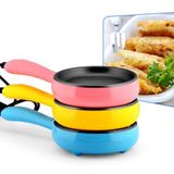 Ovo Cozido No Vapor Omelete Elétrica Pote Double Layer Electric Fryi