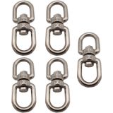 D-y Pack De 5 Torções De Aço Inoxidável Spinners Gancho Giratório Para Plantas Penduradas Pot Wind Chimes Bird Feeder (2-1/4)