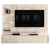 Home Para Tvs 65 Ripado Milão Calacata Off White