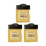 Colonia Phytoderm 95ml Masc Infinity Gold - Kit Com 3un