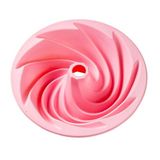 Forma De Silicone 24,5x24,5x7,8cm Colors Espiral Rosa