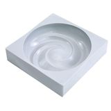 Forma De Silicone 19,2x19,2x4,5cm - Redondo Espiral 3d