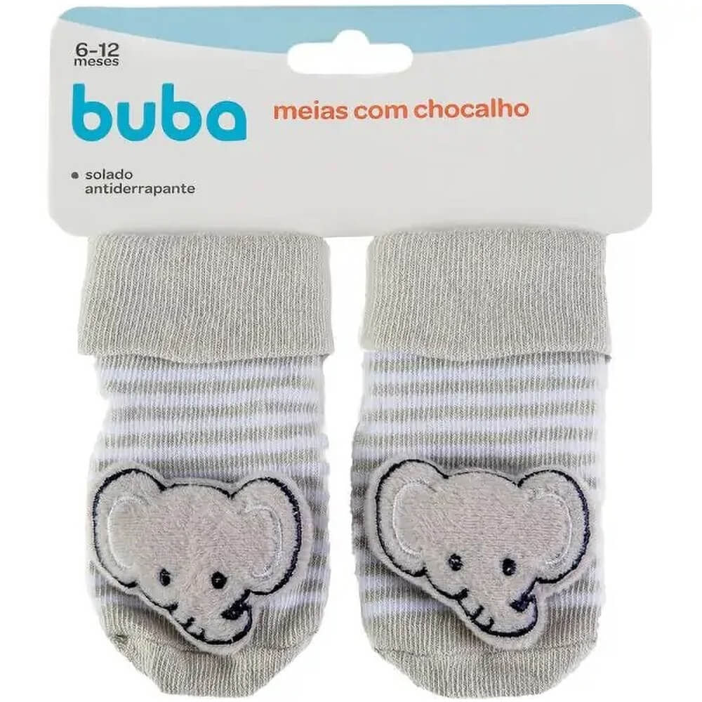 Meias Com Chocalho Elefantinho Buba