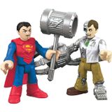 Fisher-price Imaginext Dc Super Friends Superman &amp; Metallo - Fisher-price Super Amigos Superman E Metallo