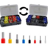 Caixa Kit Terminal Tubular Ilhós 0,5mm A 10mm Estojo 700pçs