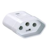 Kit 2 Plugue Femea 2p+t 20 A 250 V Tramontina Branco