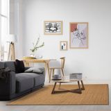 Tapete Sisal CL Liso para Sala de Estar 1,00mx1,50m APAEB Ferrugem Mesclado