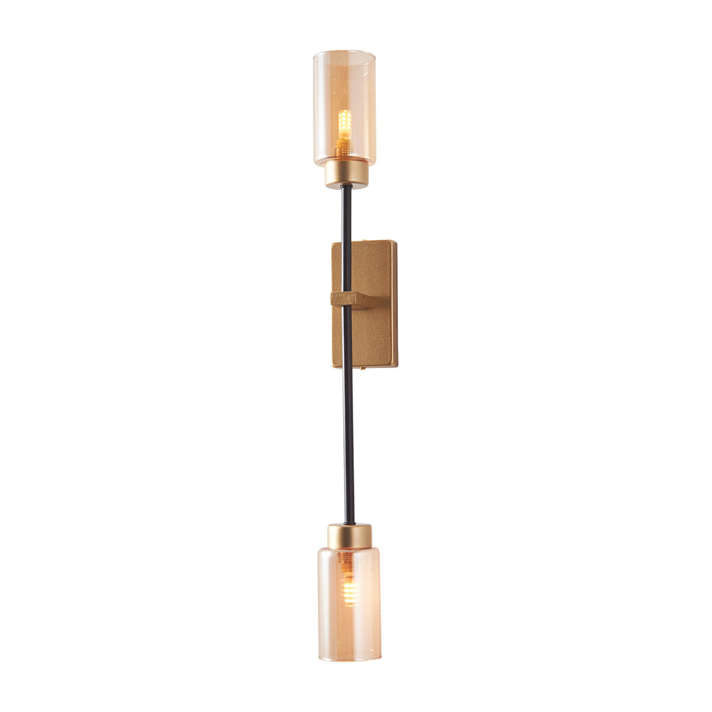 Arandela Nordecor Tosh G9 Bivolt Dourado/preto