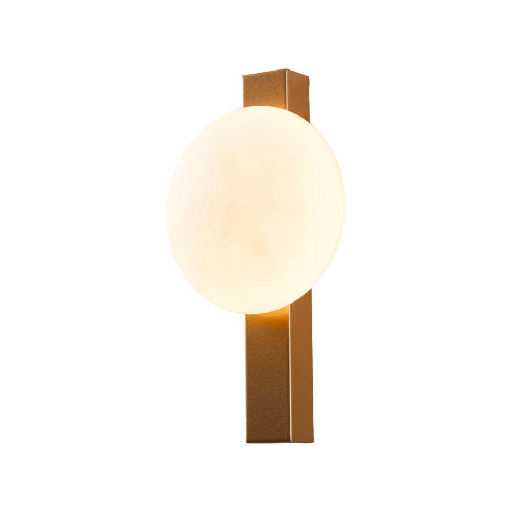 Arandela Nordecor Visa 6w Led Bivolt Dourado Fosco