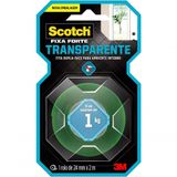 Scotch, 3m, Fixa Forte, Fita Dupla Face, Transparente, 24mm X 2m