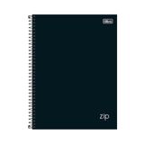 Caderno Espiral Capa Dura 10x1 - 160 Folhas - Zip Preto - Tilibra Unica Caderno Espiral Capa Dura 10x1 - 160 Folhas - Zip Preto - Tilibra Tilibra