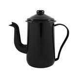 Bule Para Café Tradicional Esmaltado Preto 1,5 L Ewel