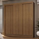 Guarda-roupa Casal 3 Portas De Correr Rustic Sublime Madesa Rustic