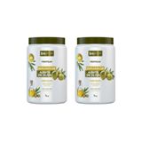 Creme Para Pentear Beleza Natural 1kg Explosao Azeite-2un