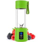 Mini Liquidificador Portátil Juicer Cup 6 Lâminas Usb Verde