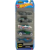 Hot Wheels Pacote 5 Carros Batman - Mattel