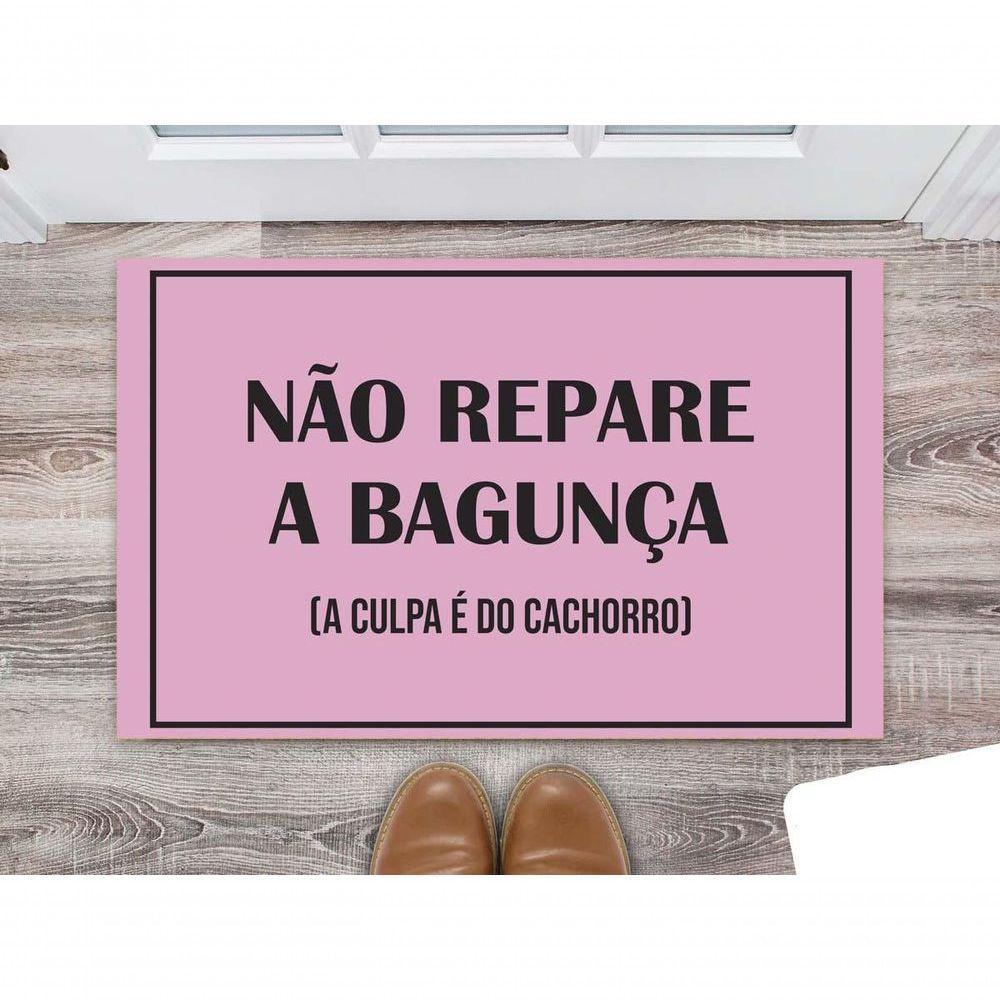 Tapete Não Repare A Bagunça A Culpa É Do Cachorro Rosa