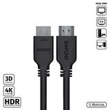 Cabo Hdmi 2.0 4k 28awg Puro Cobre 5 Metros - Phm20-5