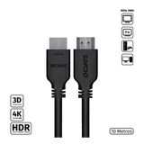 Cabo Hdmi 2.0 4k 30awg Puro Cobre 10 Metros - Phm20-10