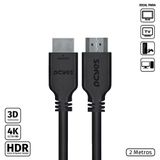 Cabo Hdmi 2.0 4k 30awg Puro Cobre 2 Metros - Phm20-2