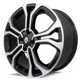 Rodas Aro 17x6 Krmai Sandero M7 4x100 Et42 Black Diamante