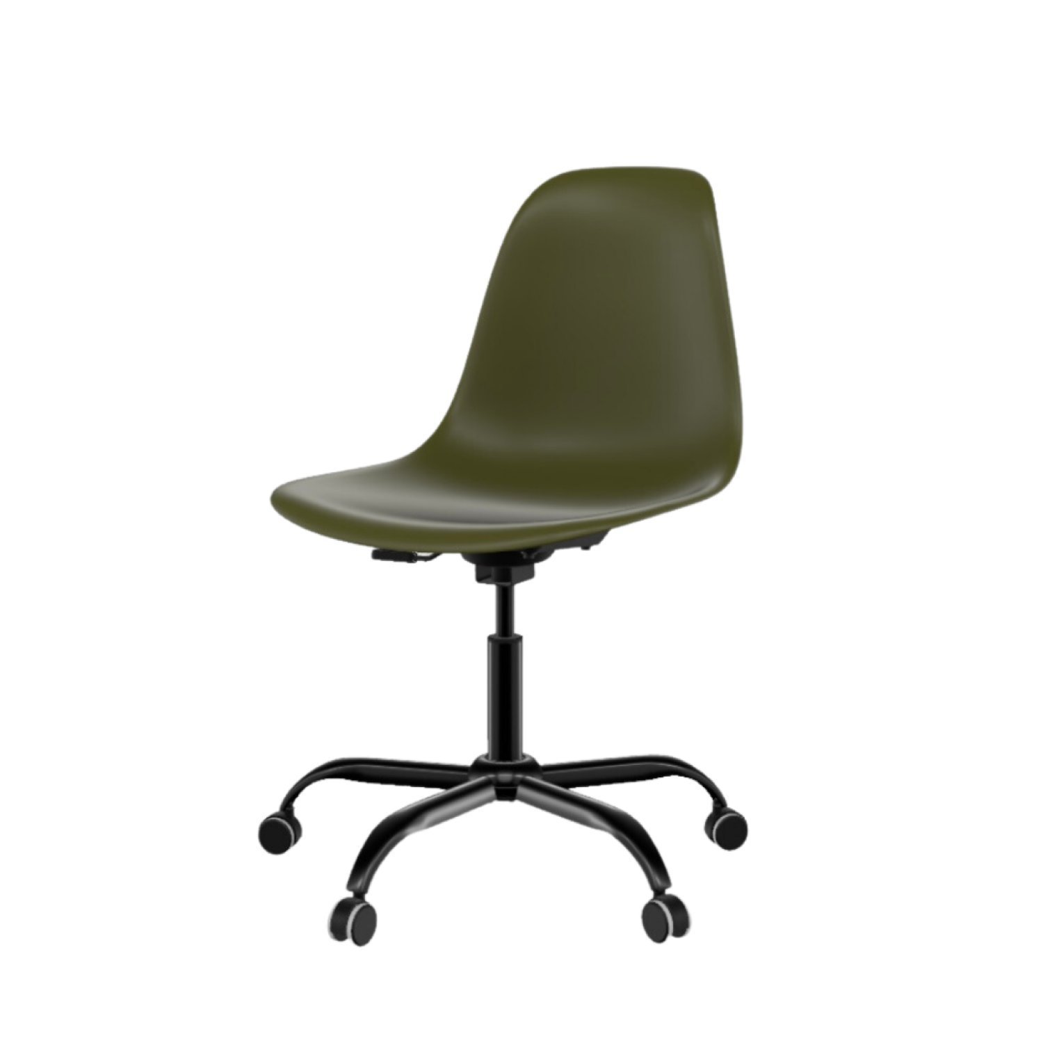 Cadeira De Escritório Eames Pc Office Verde Musgo