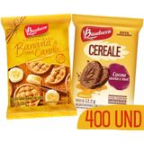 Kit Biscoitos Bauducco Em Sache Cereale Banana 400und