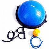 Meia Bola Balance 60cm Bosu Com Bomba Sanfonada Para Inflar