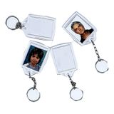 300 Chaveiros 3x4 Transparentes Frente Verso Ideal