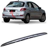 Aplique Friso Cromado Tampa Traseira Peugeot 206 207 Novo