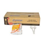 Colher Descartável Ref Branca Reforçada Strawplast C/500