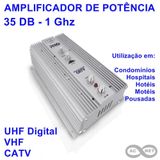 Amplificador De Potência 35 Db Uhf-vhf-catv Proeletronic