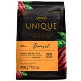 Chocolate Unique Brasil Ao Leite 35% Cacau Gotas 400g Harald