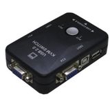 Chaveador Kvm Usb Switch Vga 2 Portas 2 Pcs Ligados 1monitor